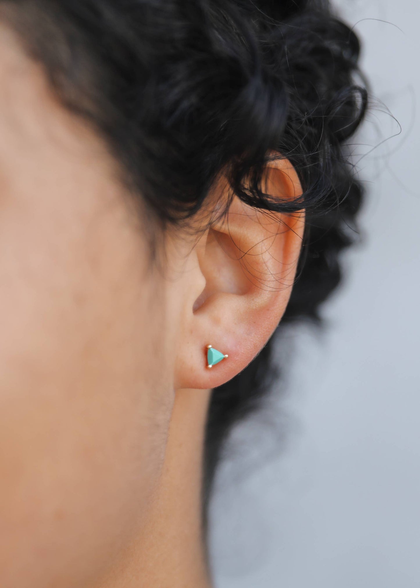 Turquoise Mini Gem Earrings