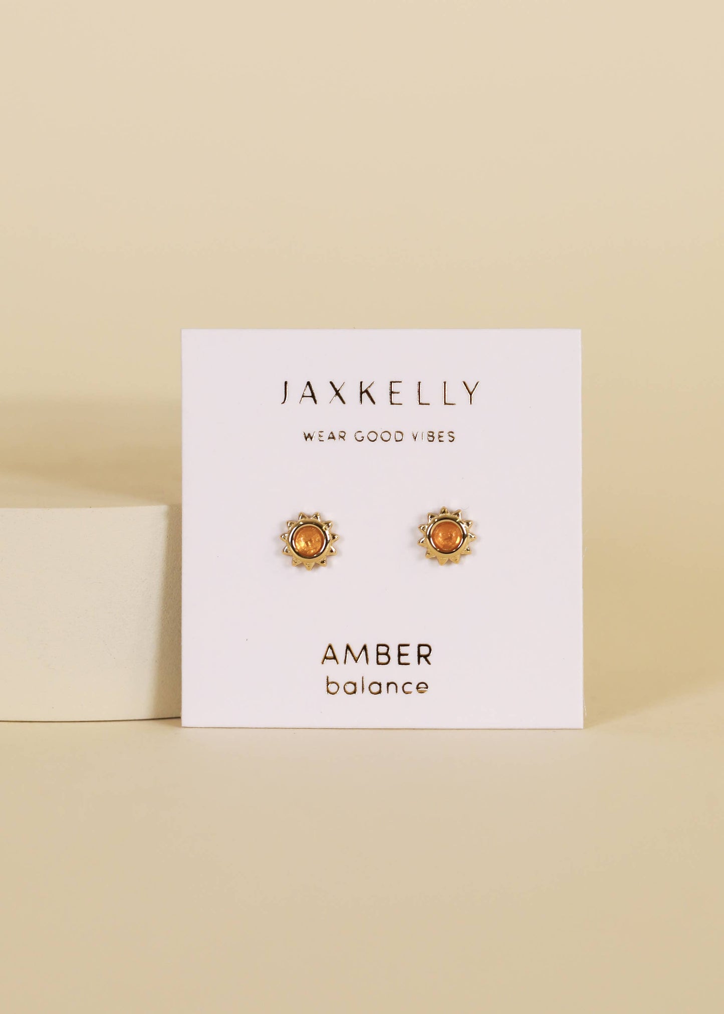 Amber Sun Stud - Earrings