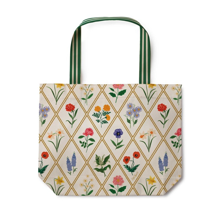 Garden Study East West Canvas Tote Bag