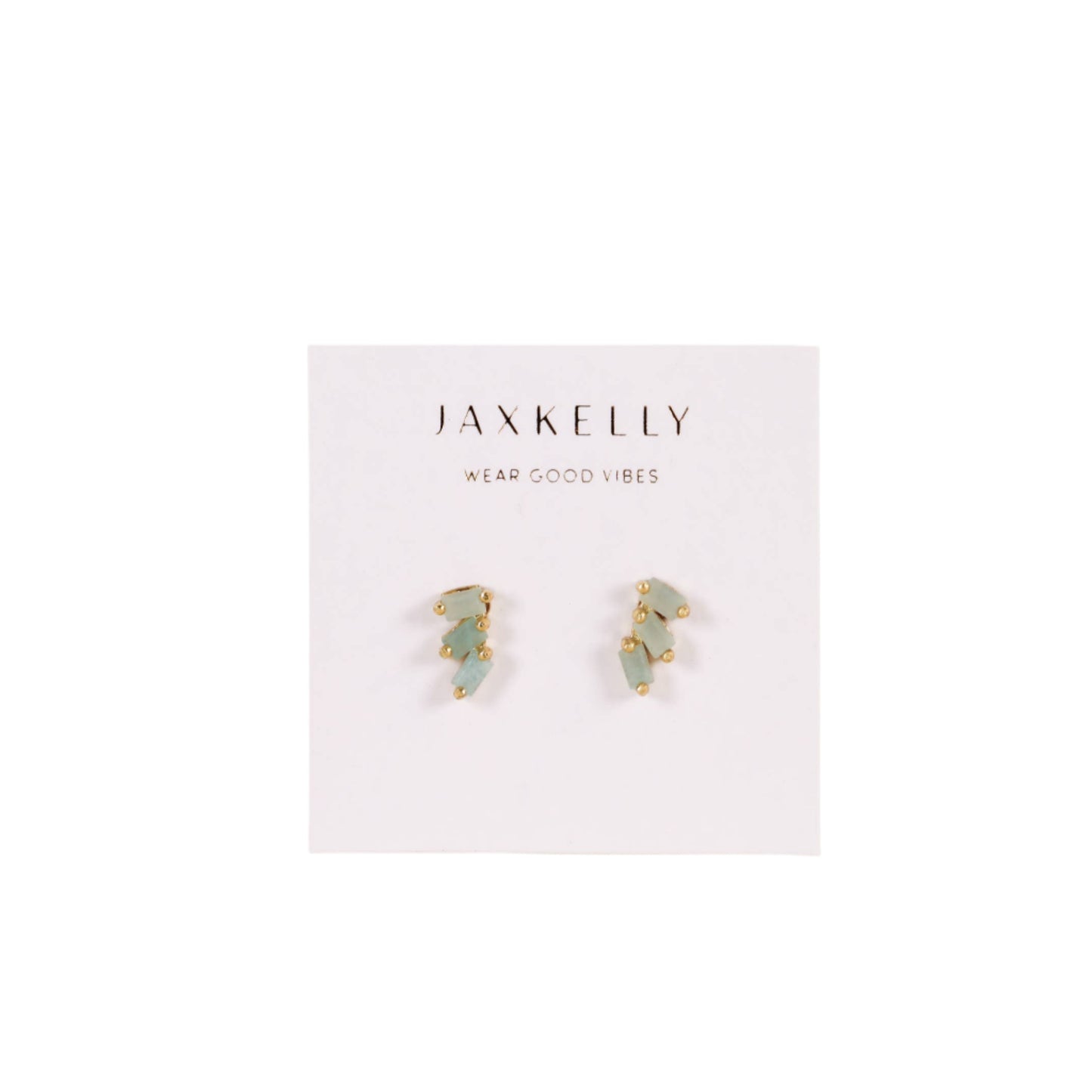 Amazonite Offset Trio Earrings