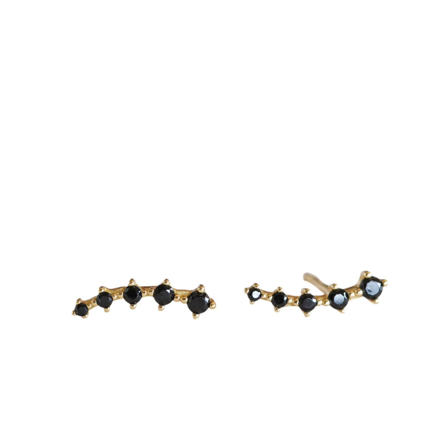 Black Crawler Earrings
