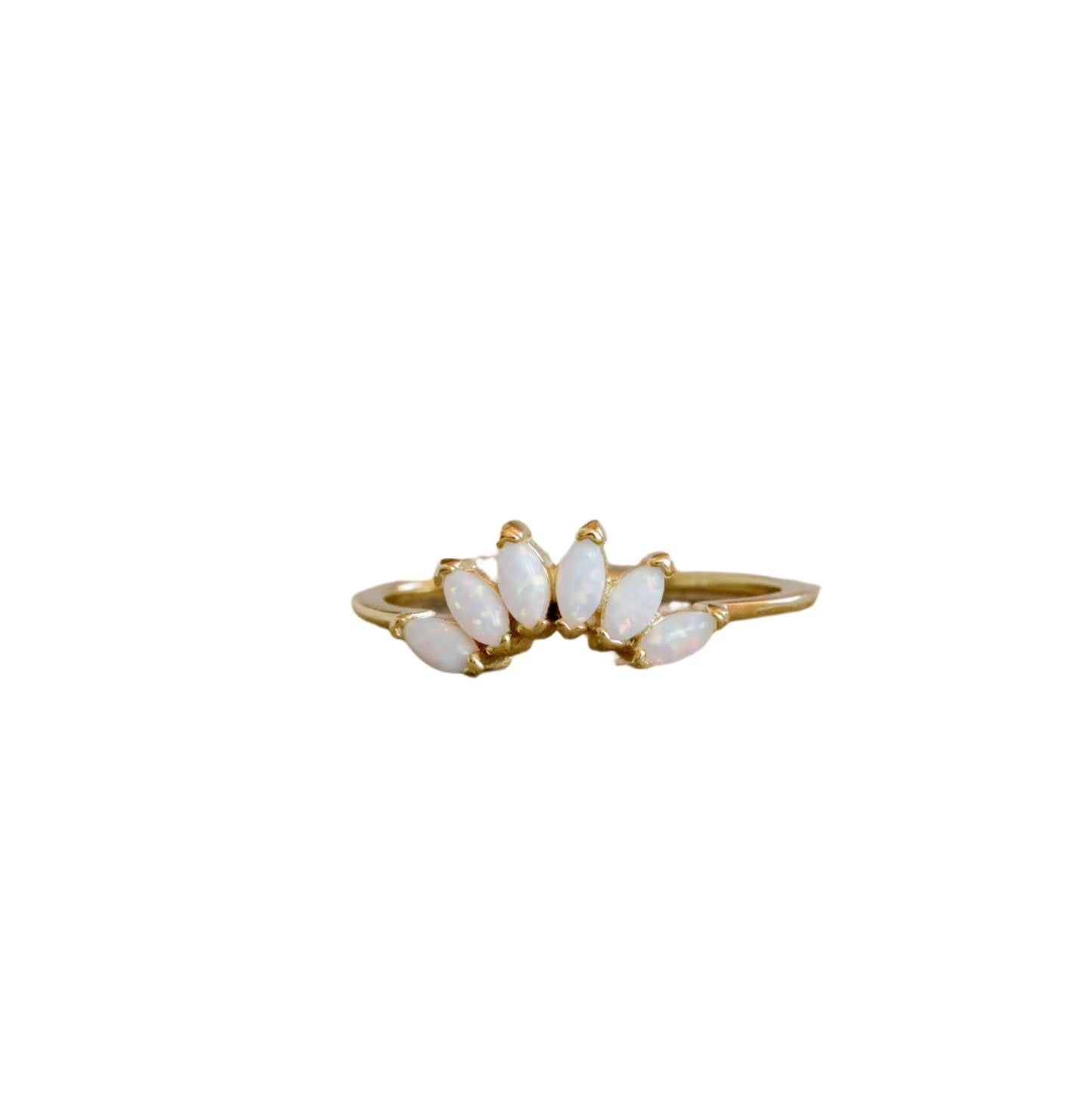 Opal Crown Ring