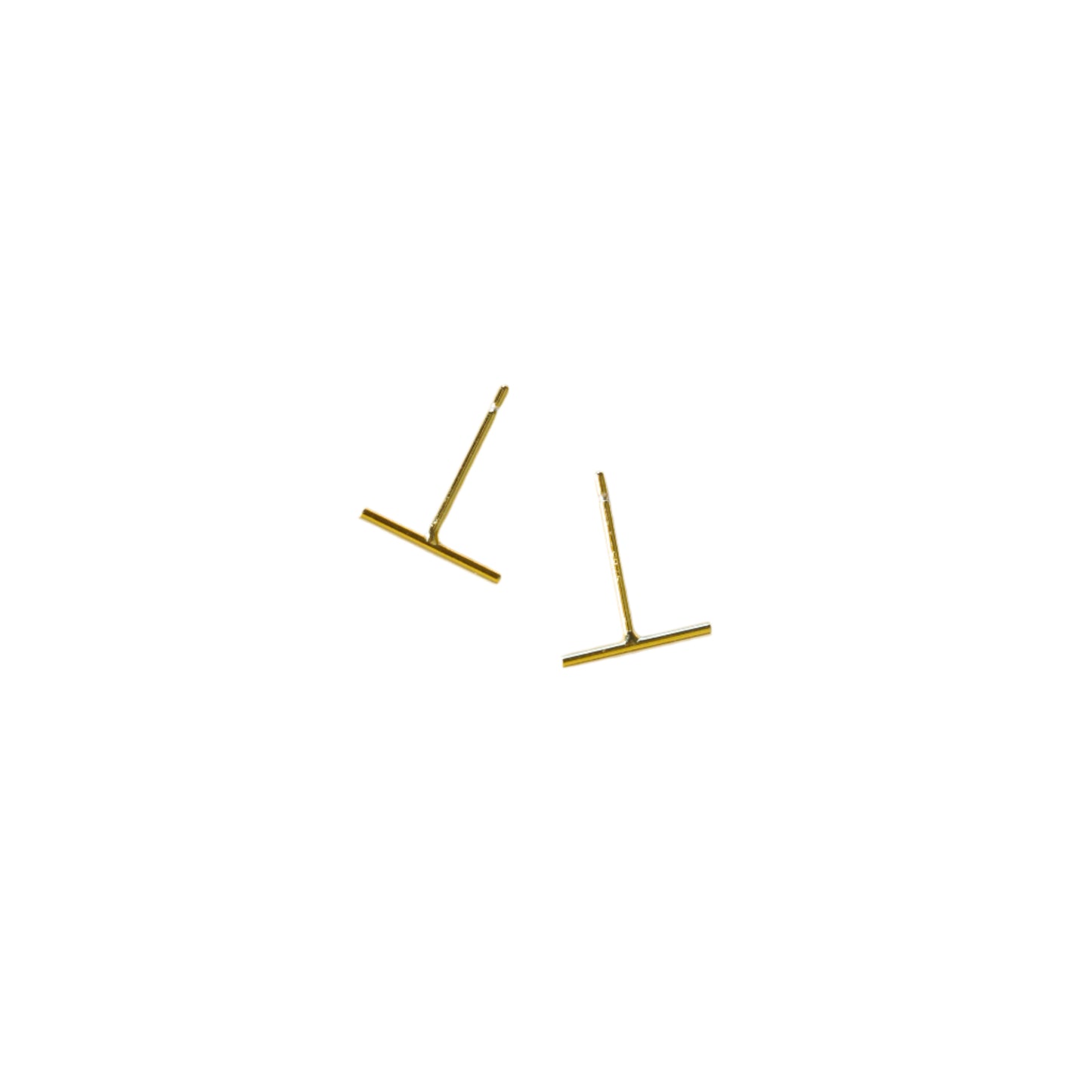Gold Bar Minimalist Earrings
