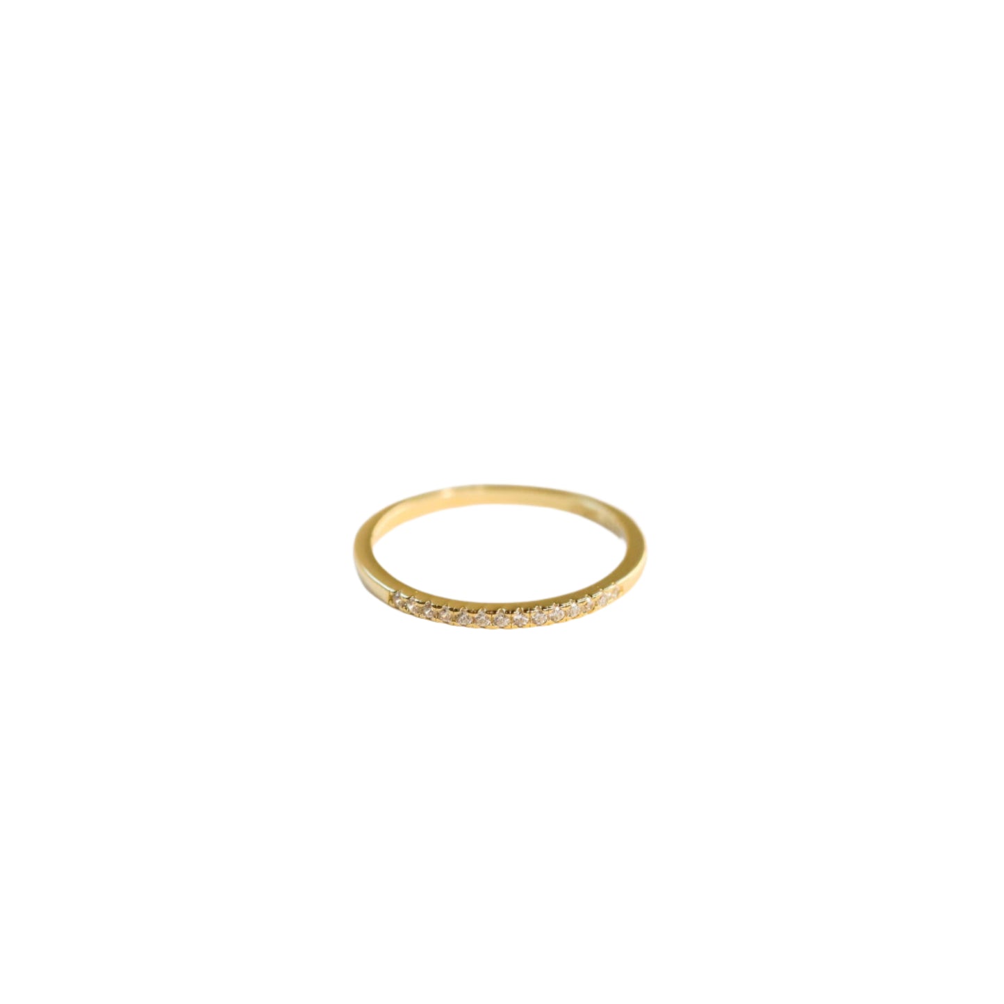 Half Pavé Ring