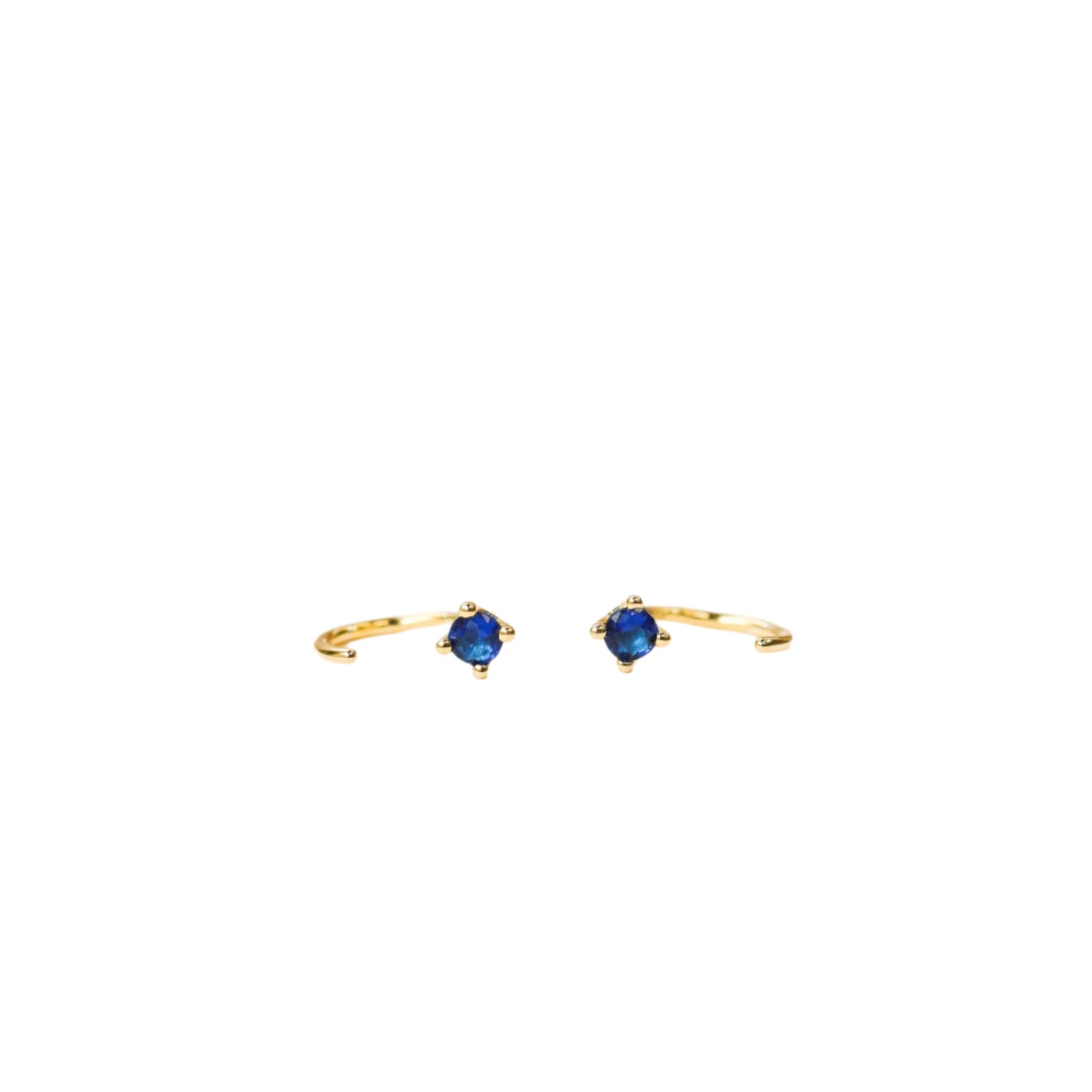 Sapphire Huggie Earrings
