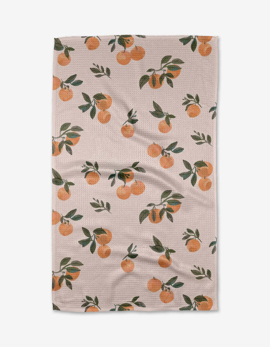 Pretty In Peach Tea Towel