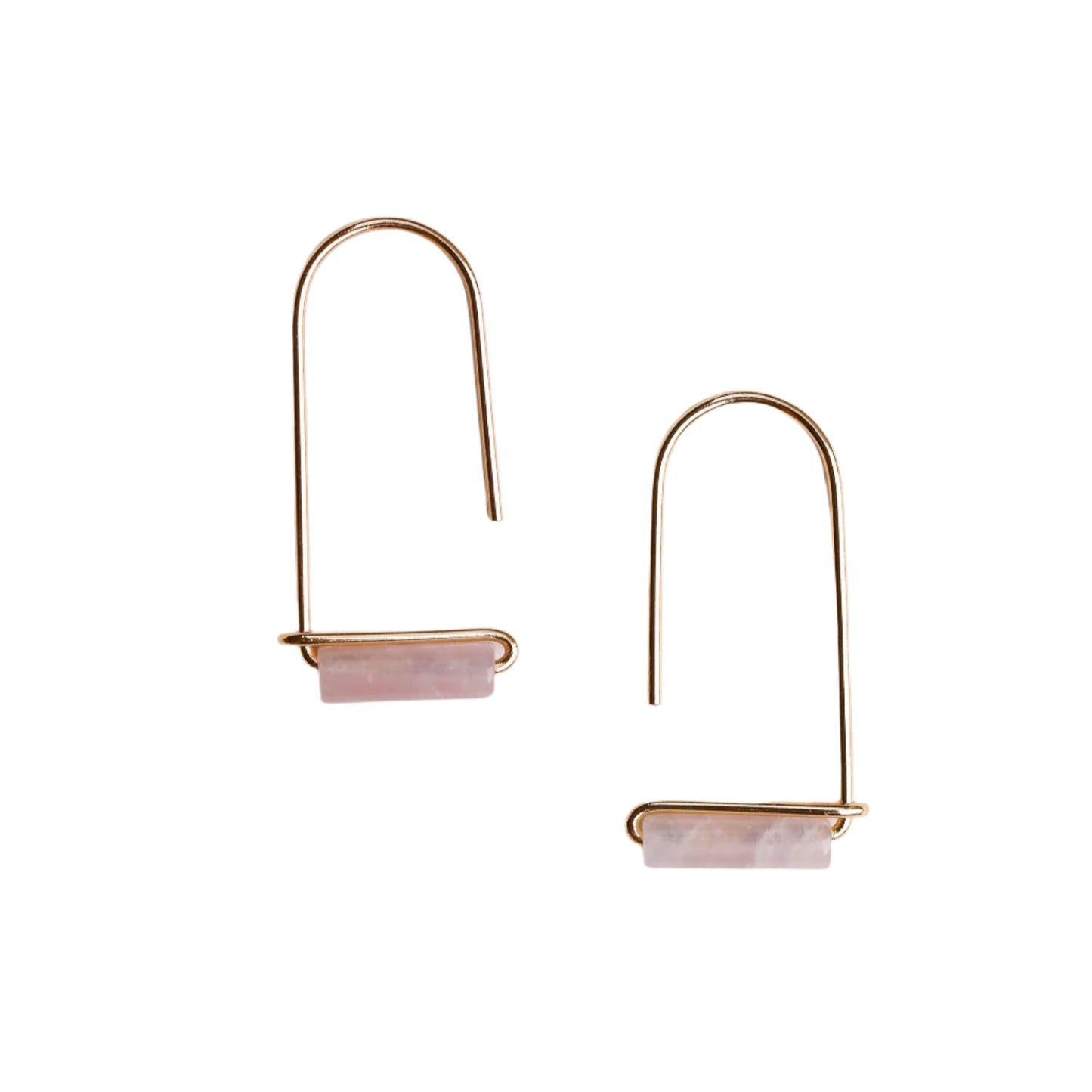 Rose Quartz Drop Earrings