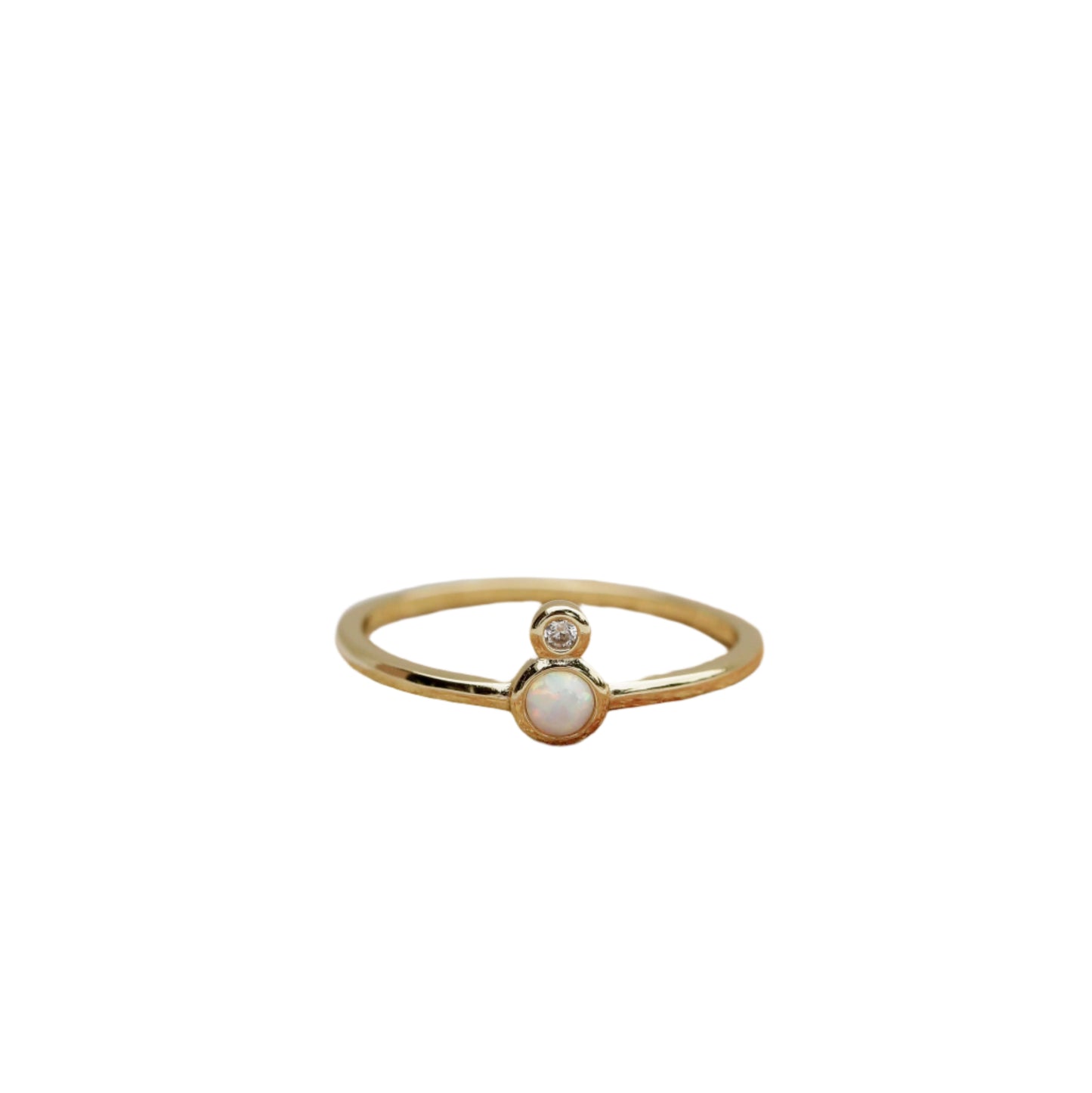 Opal Infinity Ring