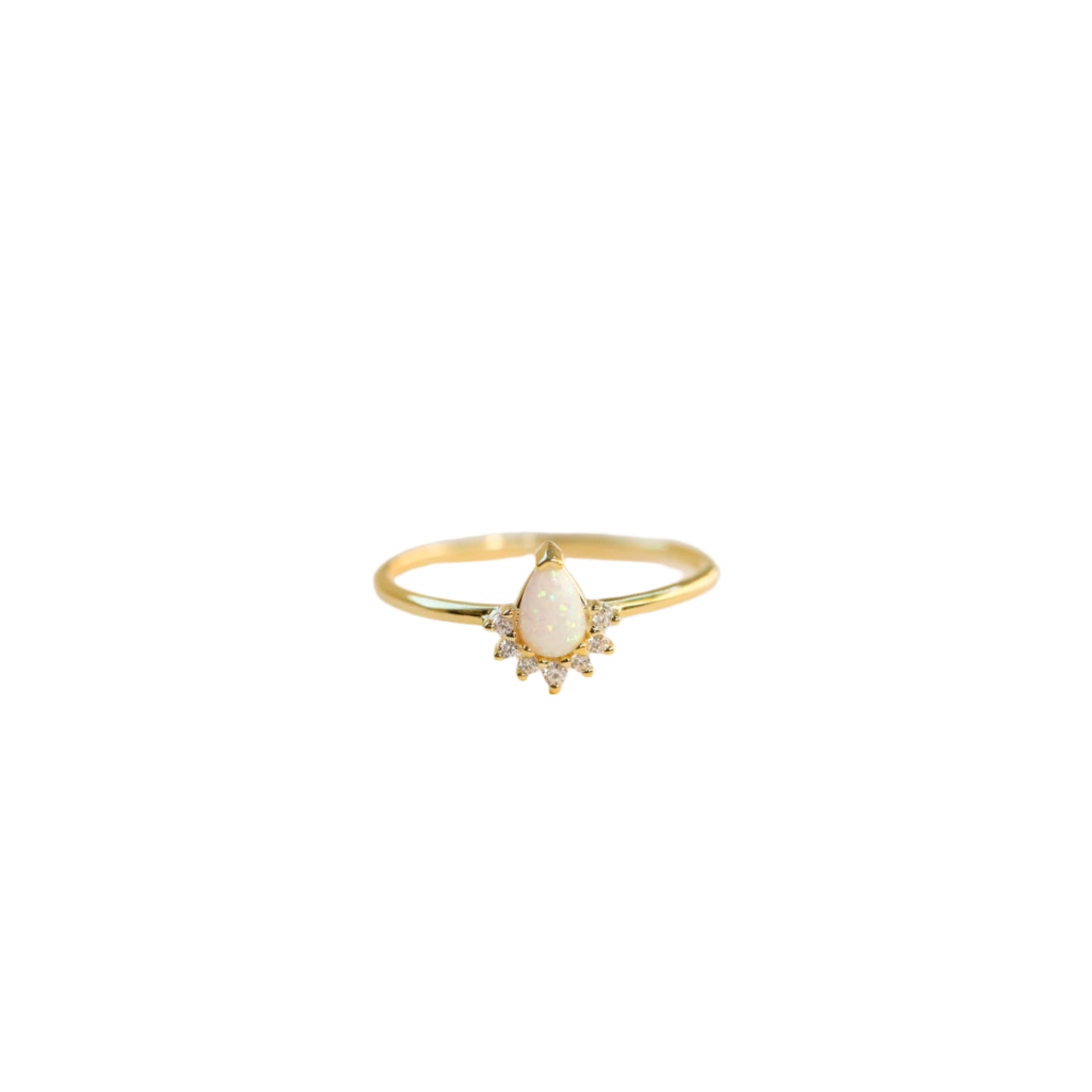 Opal Burst Ring