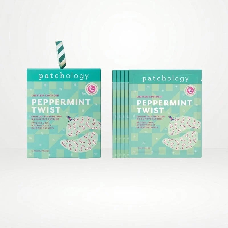 Peppermint Twist - Cooling & Hydrating No-Slip Eye Patches - Patchology