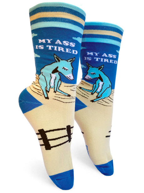 My Ass is Tired Women’s Crew Socks