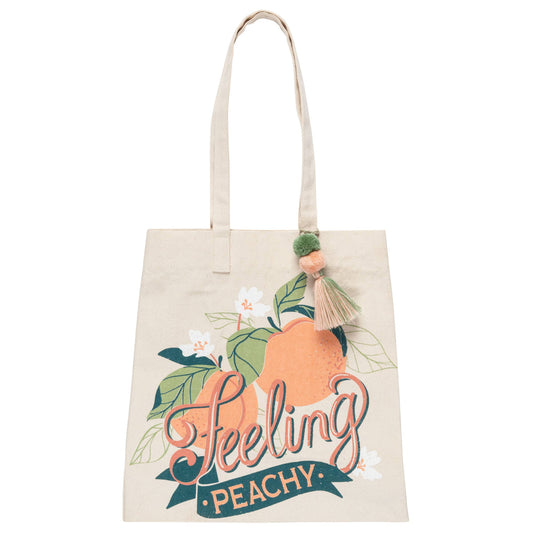 Feeling Peachy Canvas Tote Bag
