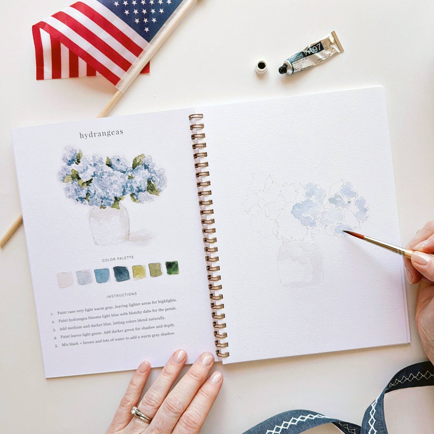 Americana Watercolor Workbook - emily lex studio