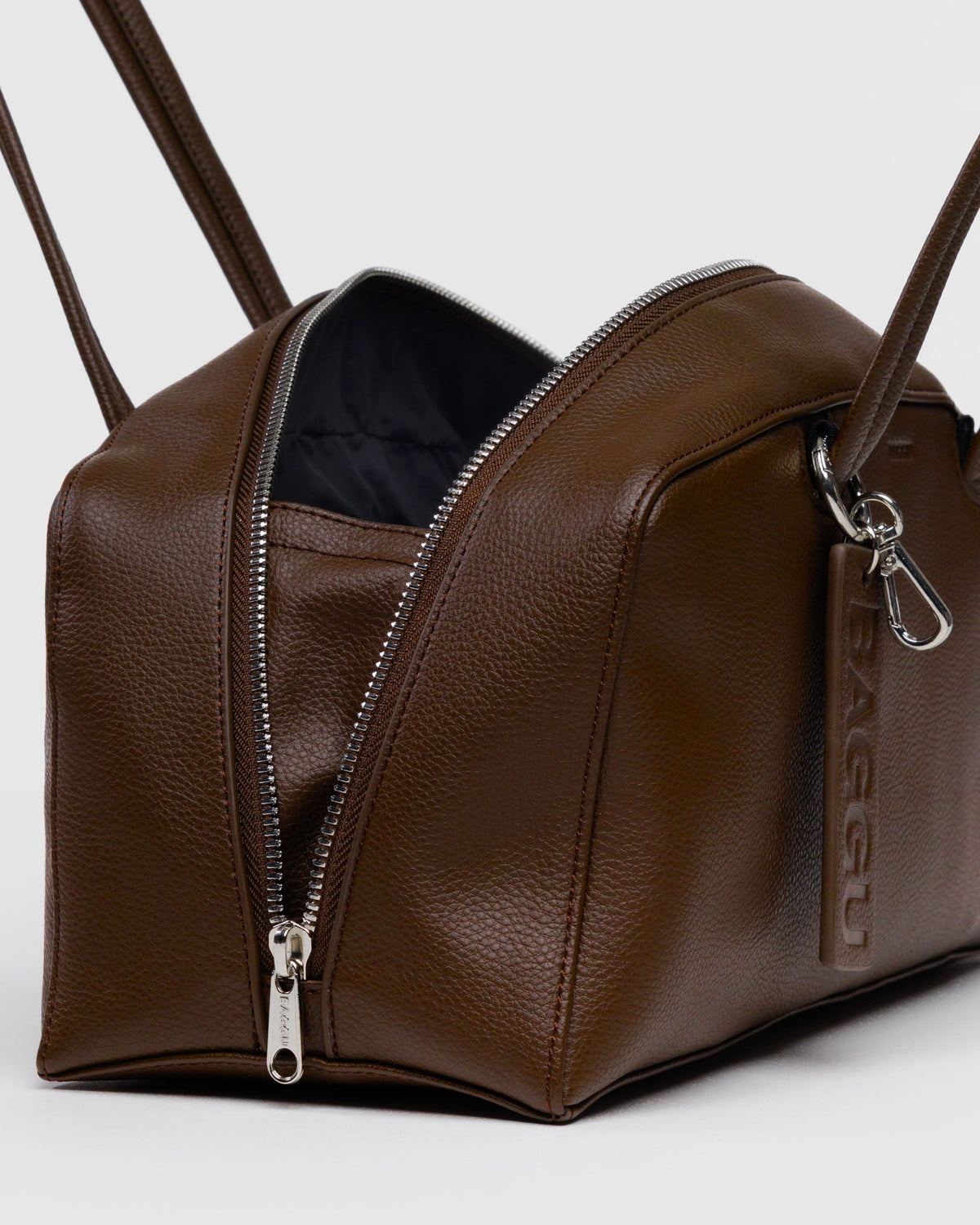Recycled Leather Bowler Bag - Baggu