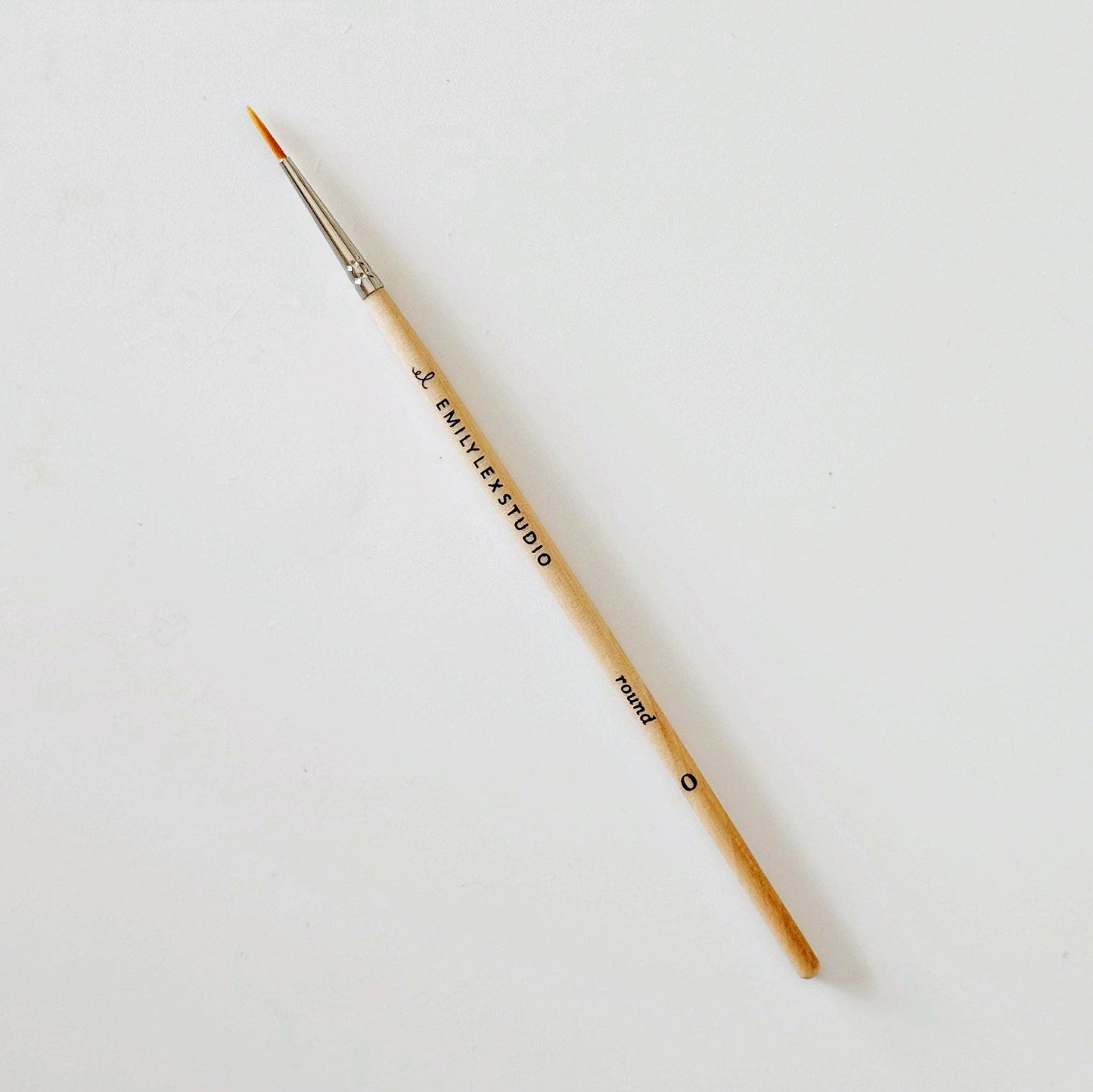 Watercolor Paintbrush Set of Five Wood Brushes - emily lex studio