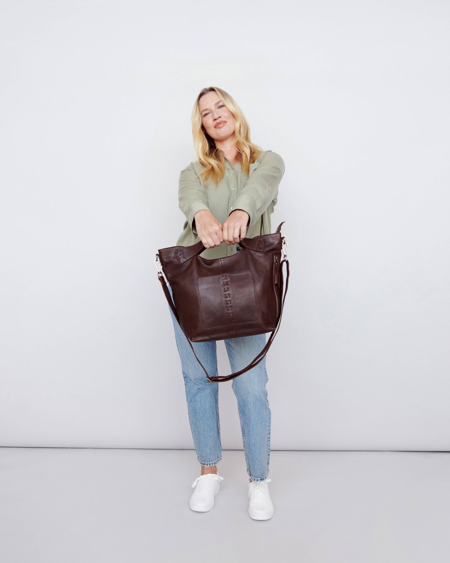 Nala Handcrafted Leather Tote/Crossbody Bags