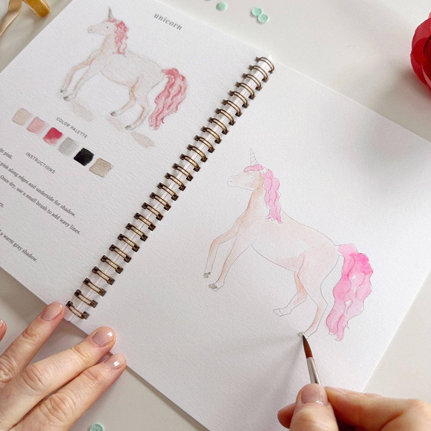 Fairytale Watercolor Workbook - emily lex studio