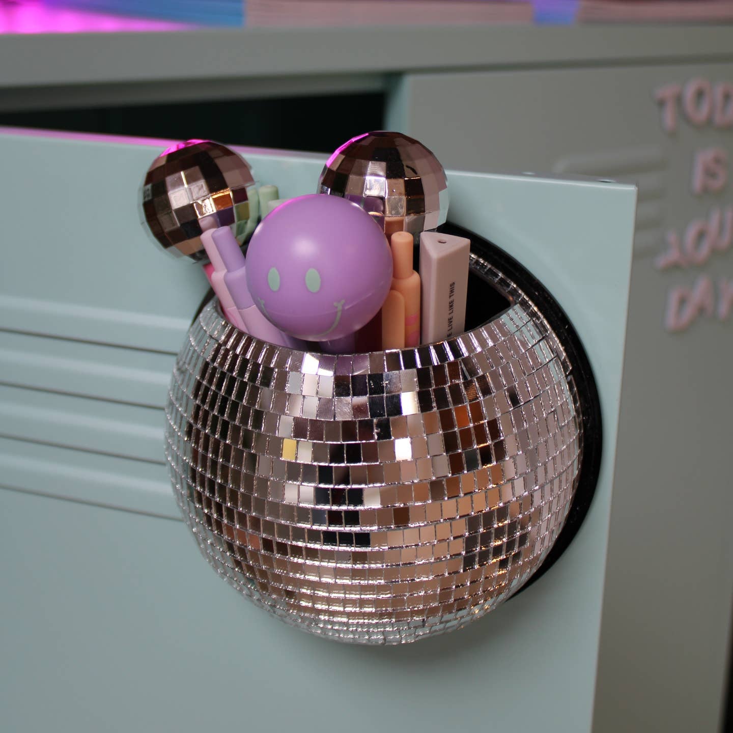 Magnetic Disco Ball - Plant Pot or Pen Holder