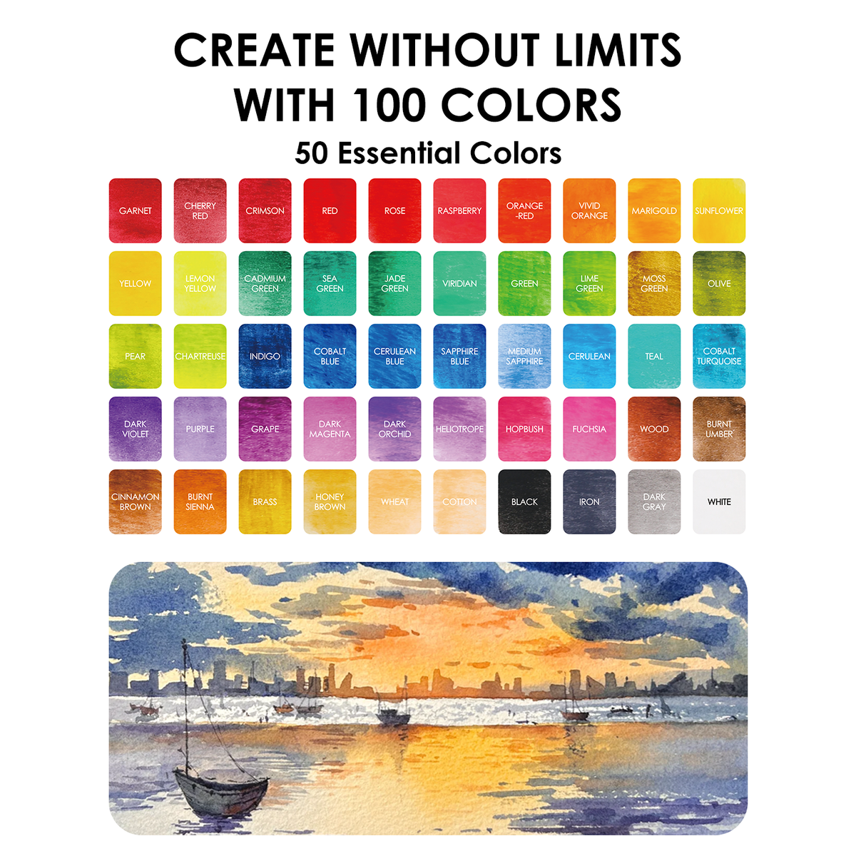 Grabie - Grabie All-In-One Premium Watercolor Set of 100