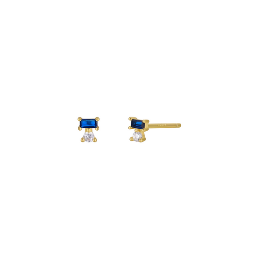 Double Stack Earrings - Sapphire - JaxKelly