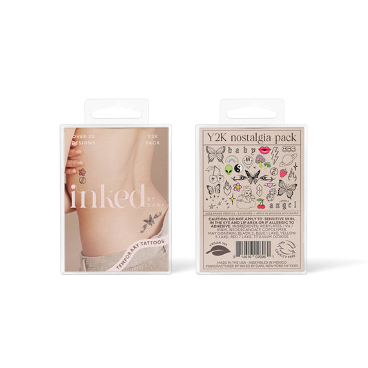 Y2K Nostalgia Temporary Tattoo Pack - INKED by Dani