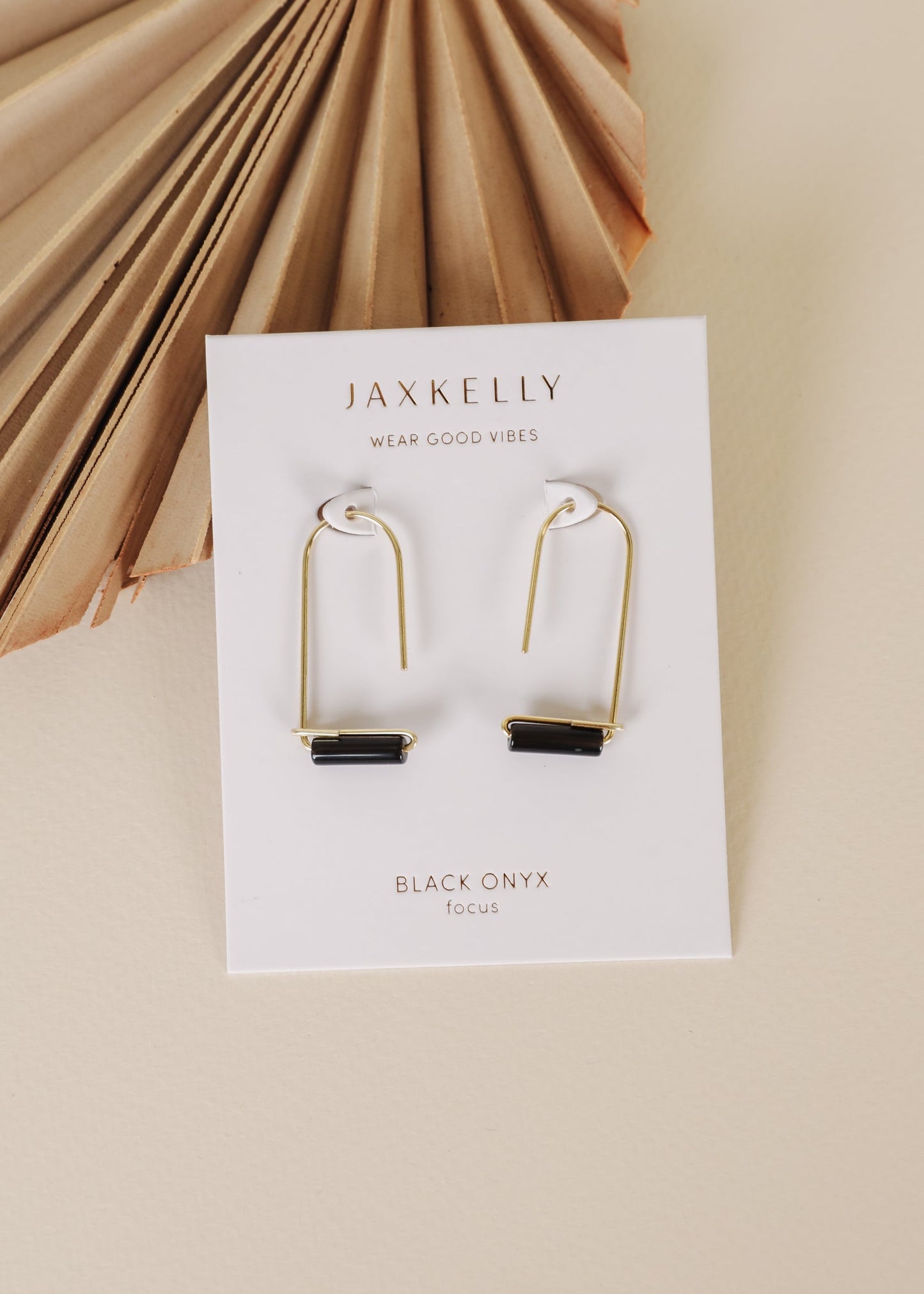 Black Onyx Drop Earrings