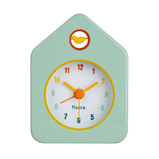 Green Mini House Alarm Clock