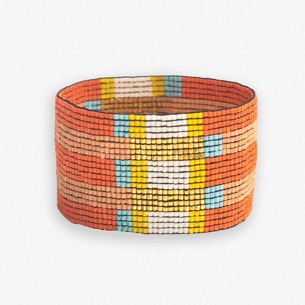 Brooklyn Mixed Rectangles Beaded Stretch Bracelet - Amalfi