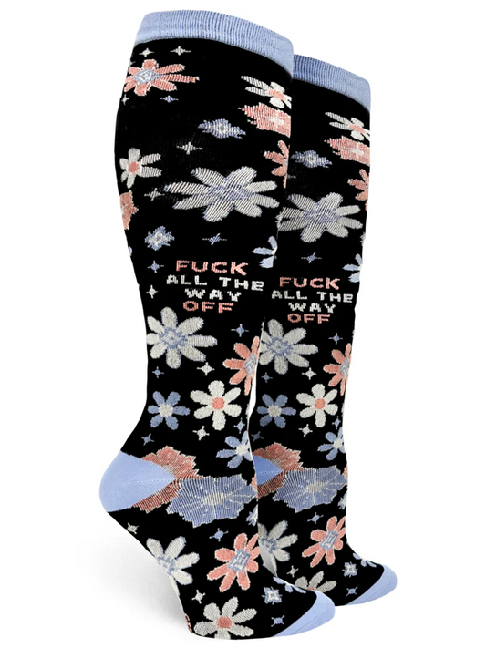 Fuck All The Way Off Women’s Compression Socks