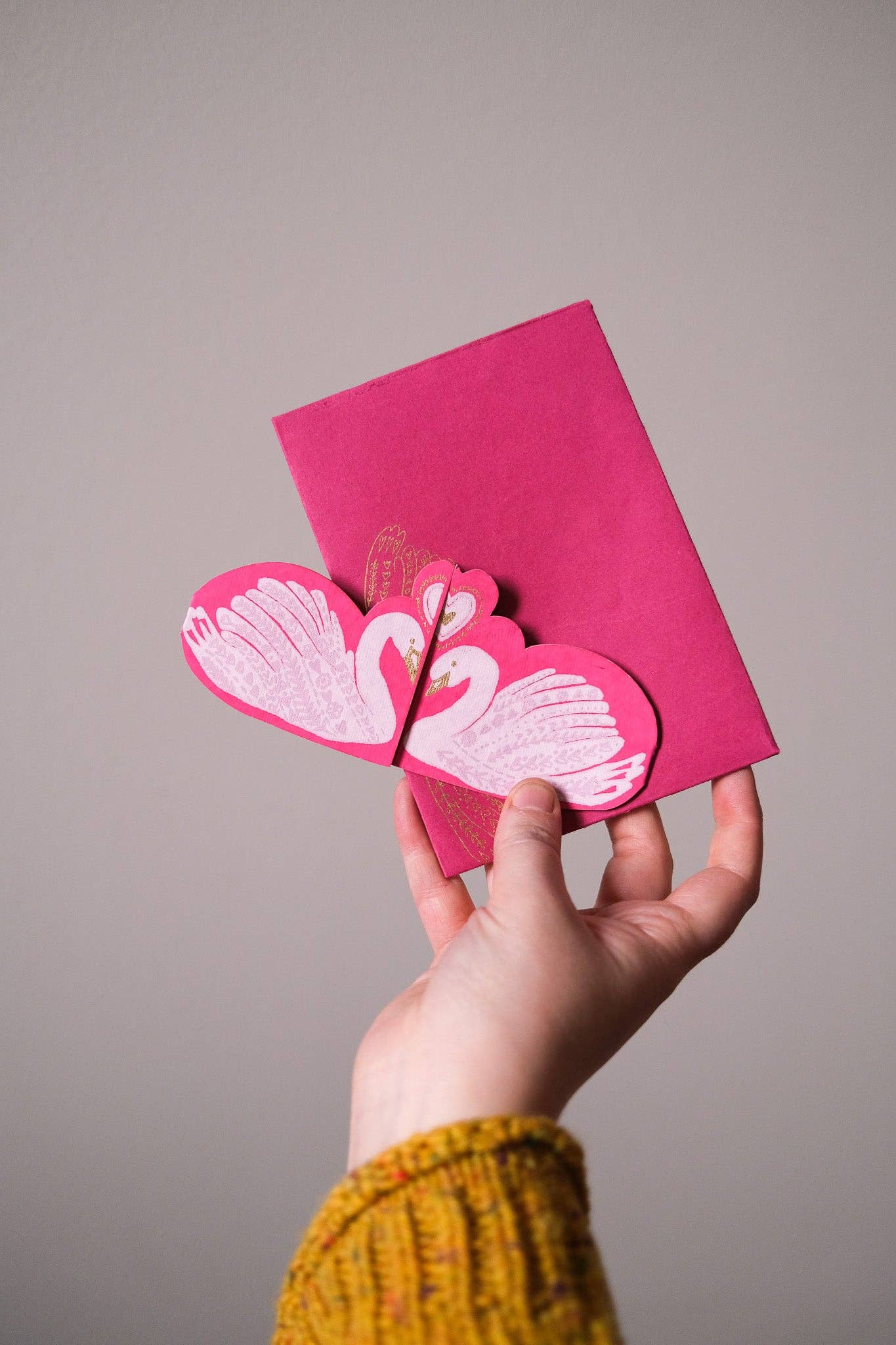 Kissing Swans Greeting Card - East End Press