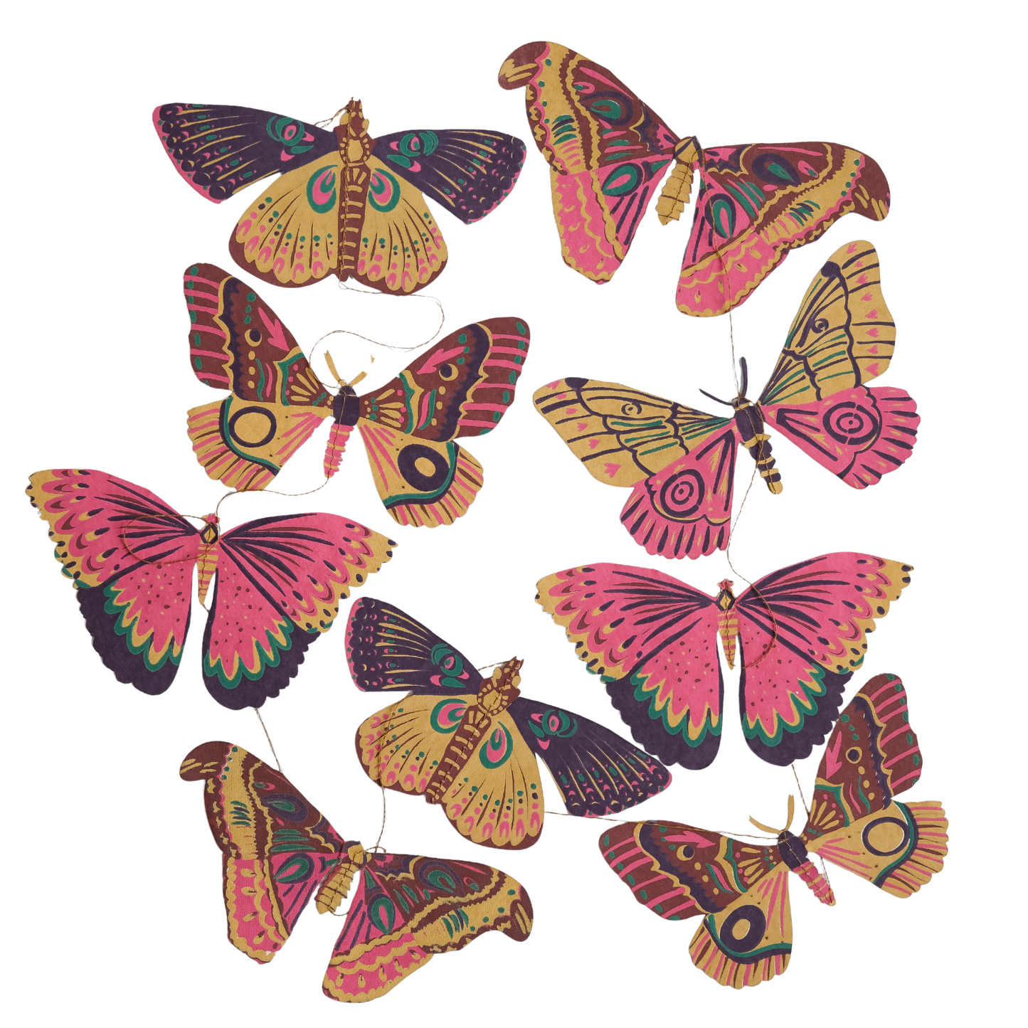 East End Press - Butterfly Vertical Wall Hanging