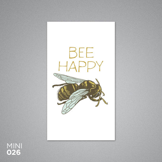 Bee Happy Card- Mini