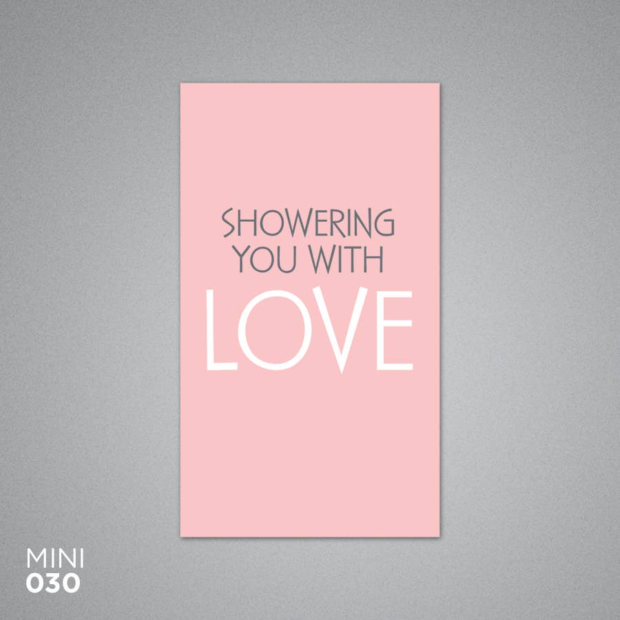 Showering You With Love Card- Mini