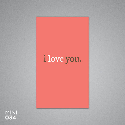 I Love You Card- Mini