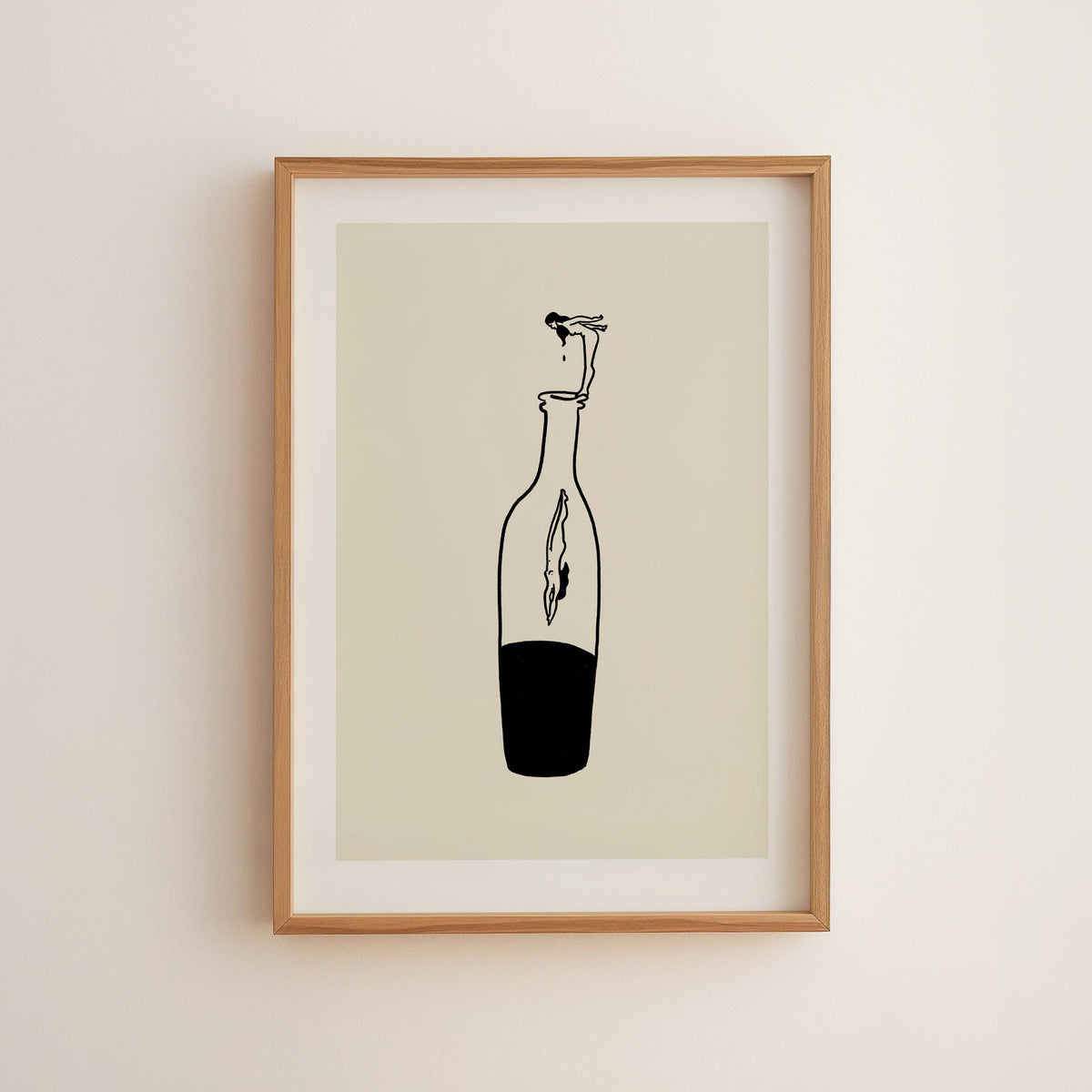 “Wine Dive” Art Print - Tumbleweed Design Studios