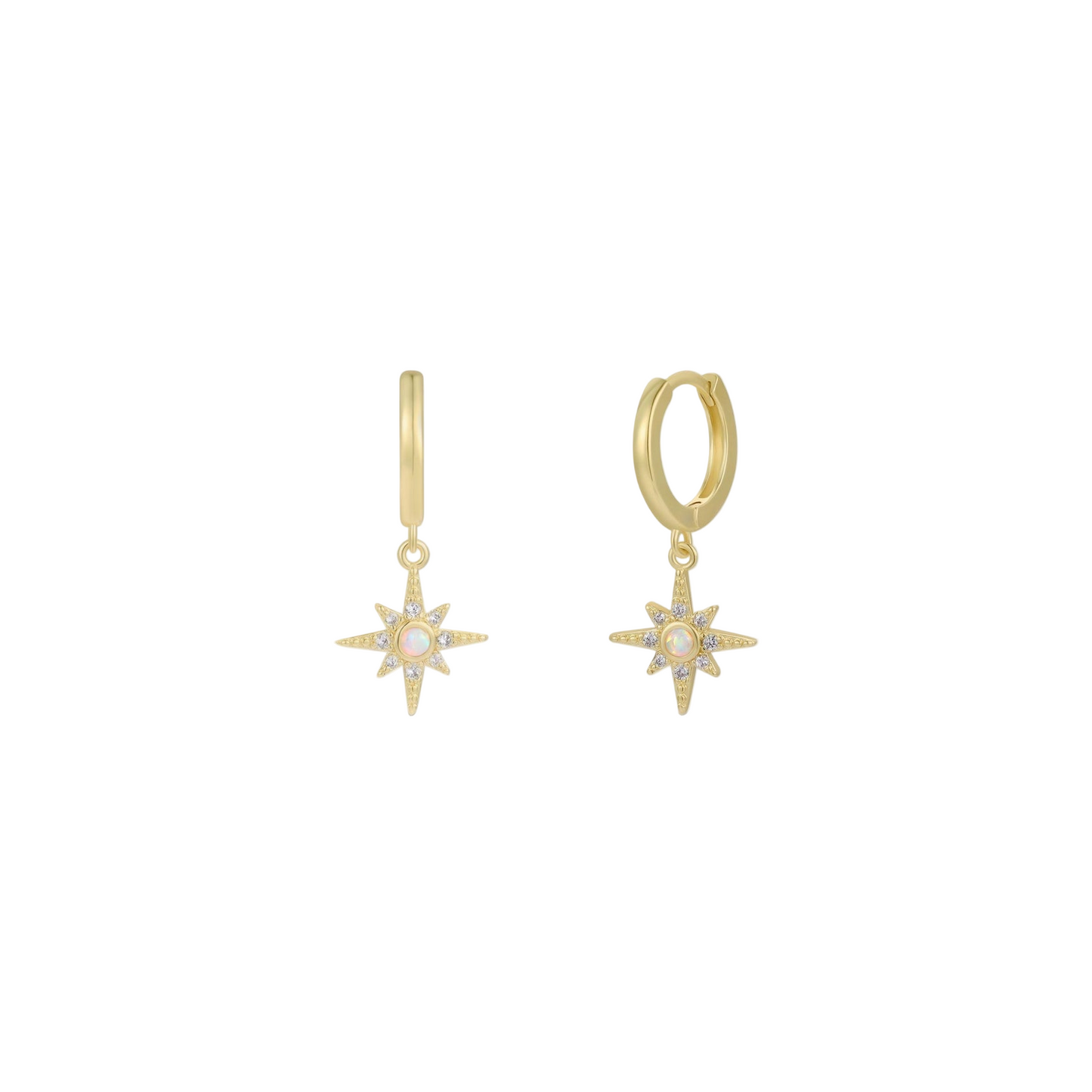 Starburst Mini Hoop Earrings - JaxKelly