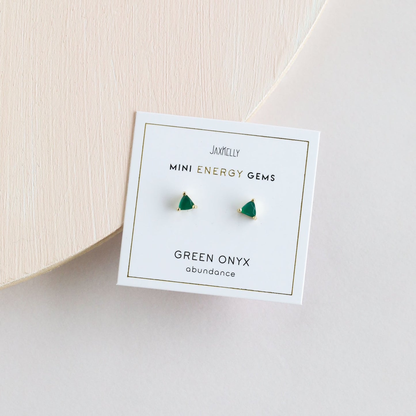 Green Onyx Mini Gem Earrings