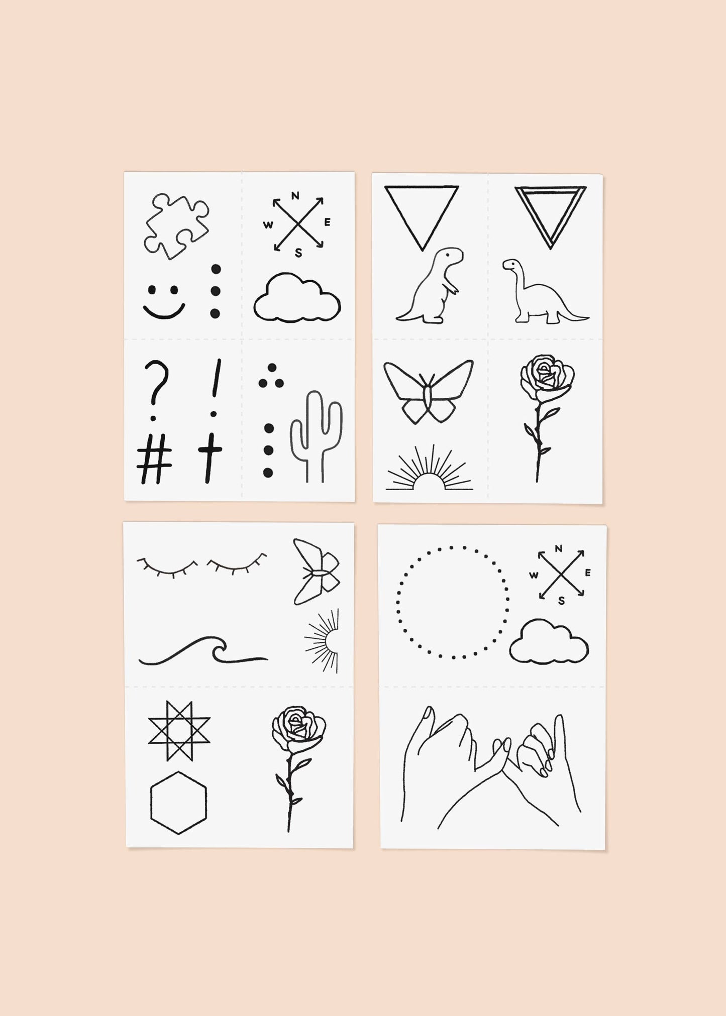 INKED by Dani - Barely There Temporary Tattoo Pack