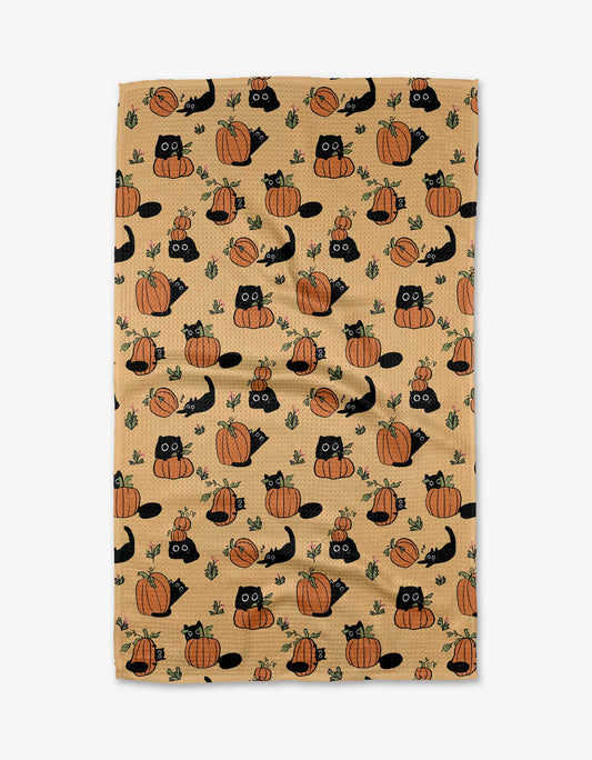 Black Cats Tea Towel