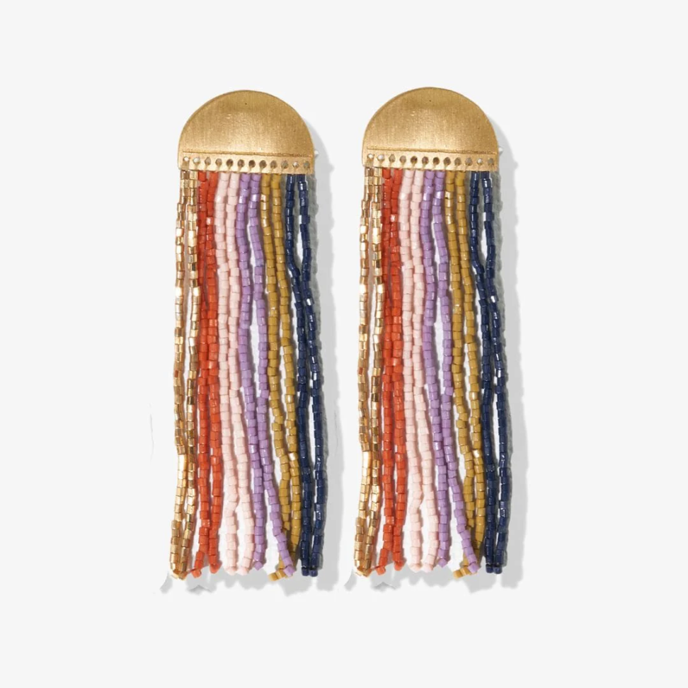 Riley Vertical Striped Multicolor Earrings