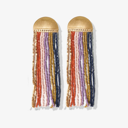 Riley Vertical Striped Multicolor Earrings