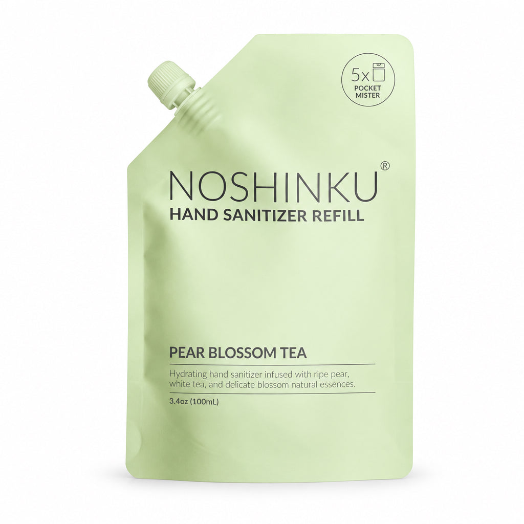 Pear Blossom Tea Hydrating Hand Sanitizer Spray Refill Pouch - Noshinku