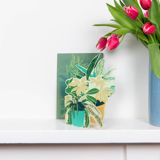 Plant Pot Concertina Greeting Card - East End Press