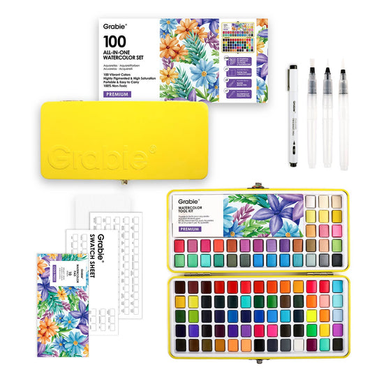 Grabie - Grabie All-In-One Premium Watercolor Set of 100