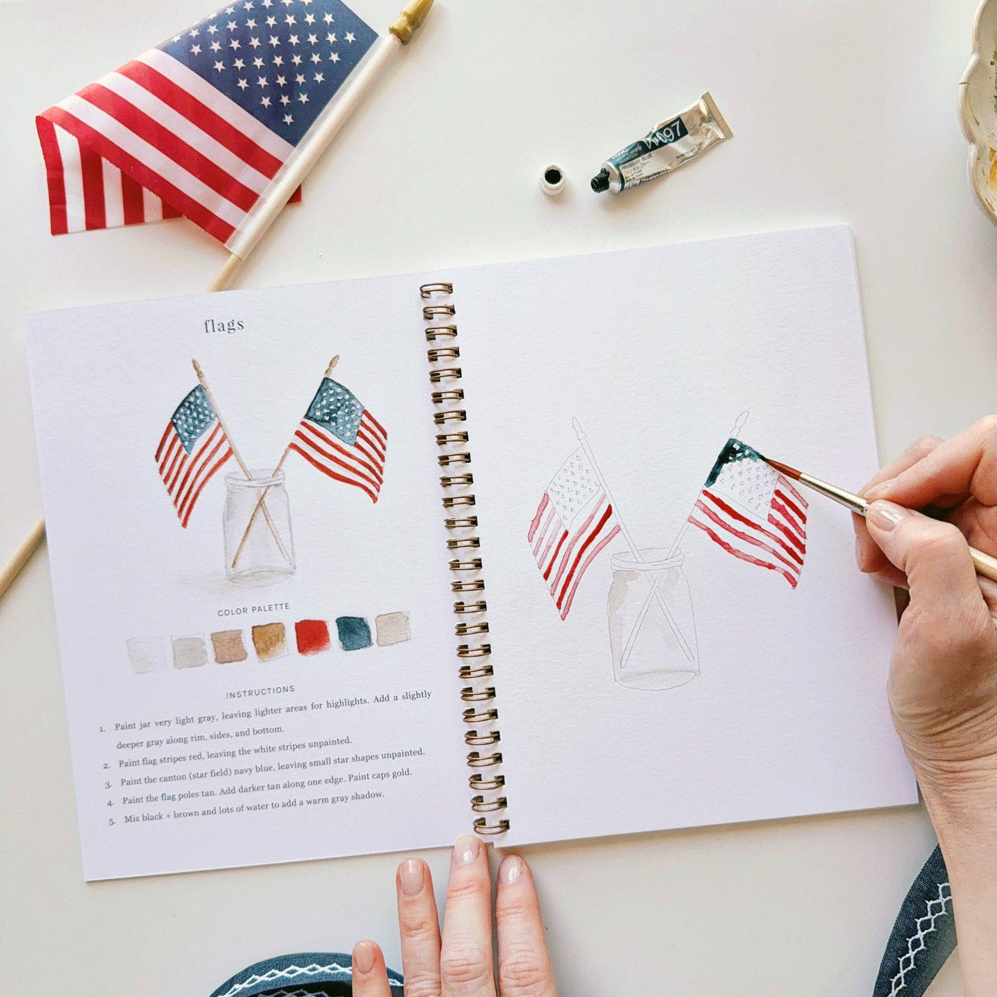 Americana Watercolor Workbook - emily lex studio