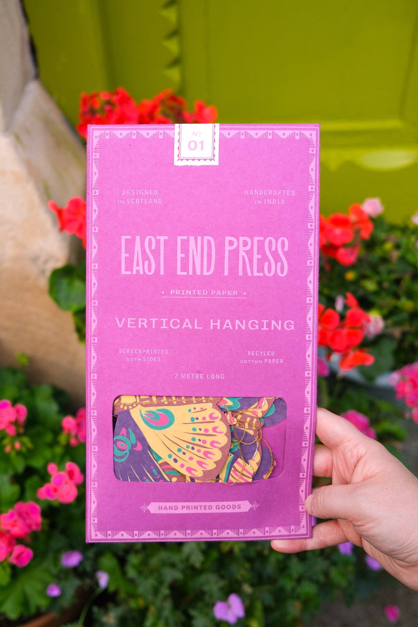 East End Press - Butterfly Vertical Wall Hanging