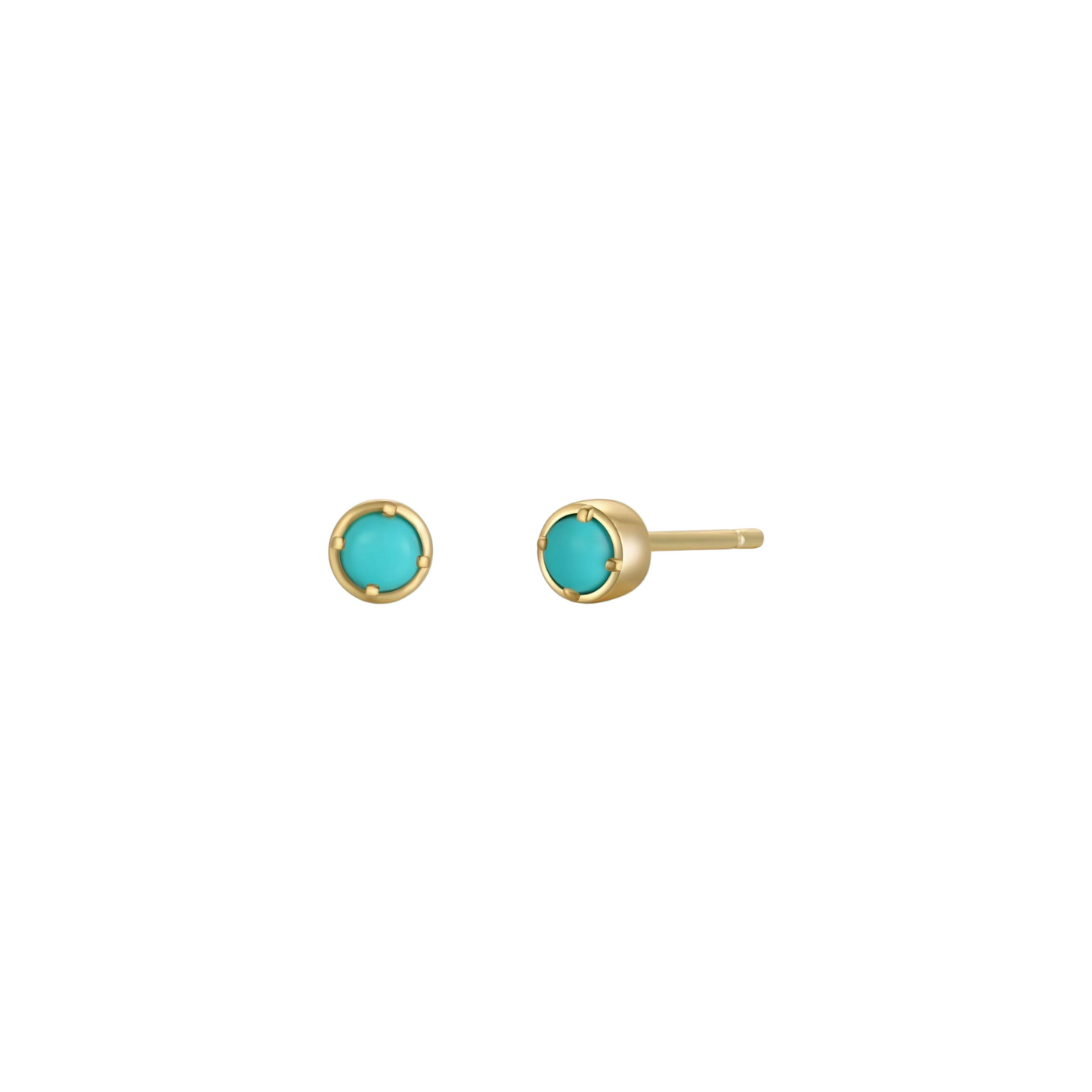 Simple Stud Earrings - Turquoise - JaxKelly