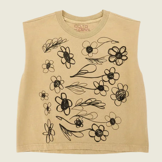 Flower Fury Joan Heavyweight Muscle Tee
