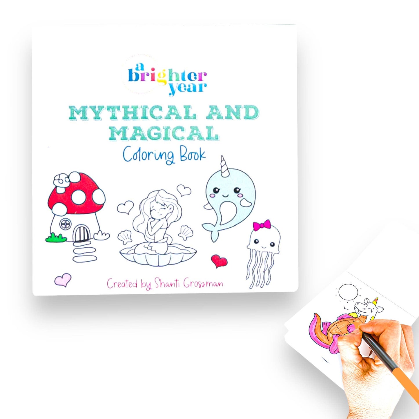 Mythical and Magical Mini Coloring Book