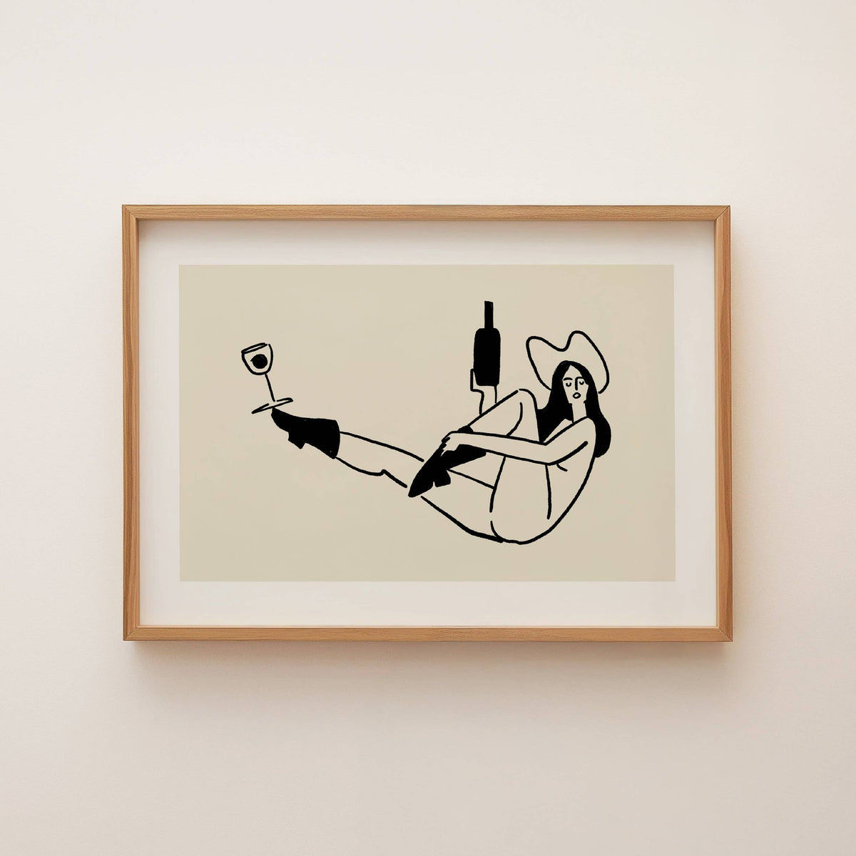 “Yoga & Wine” Art Print - Tumbleweed Design Studios
